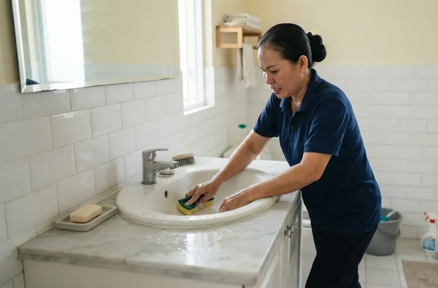 Vệ sinh nhà tắm chuyên sâu